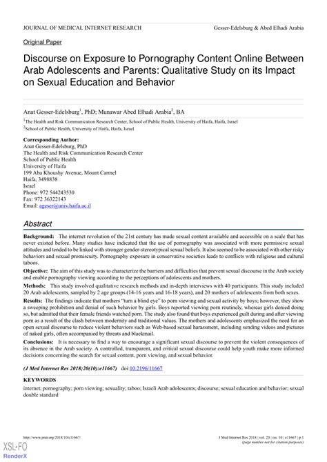 porn arab teen|Discourse on Exposure to Pornography Content Online Between。